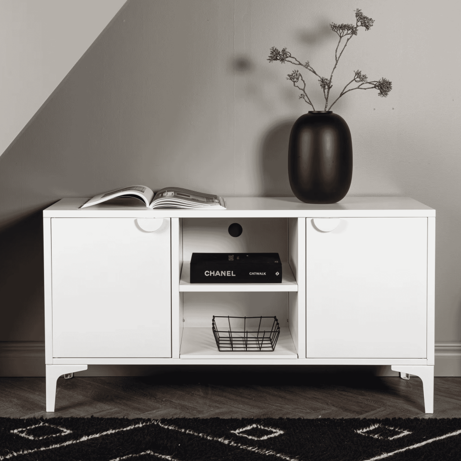 Nohr TV-meubel 'Danyella' 120cm, kleur Wit afbeelding 1