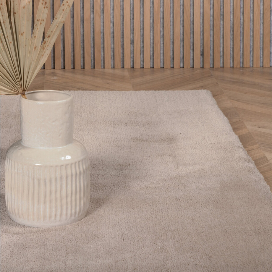 Nohr Vloerkleed 'Les' 200 x 300cm, kleur Beige Nohr Vloerkleed 'Les' 200 x 300cm, kleur Beige afbeelding 1