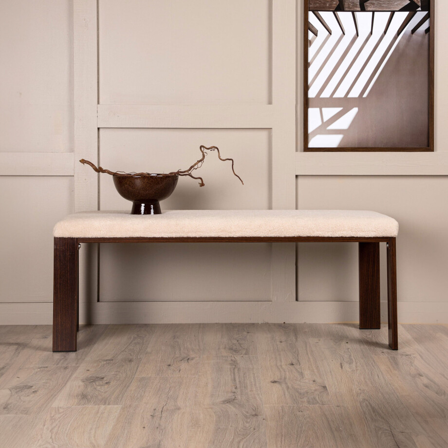 Nohr Eetkamerbank 'Niel' Teddy, 120cm afbeelding 1