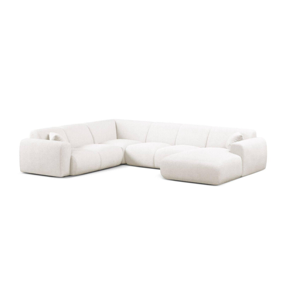 Modulaire hoekbank Molino links bouclé | Micadoni Home afbeelding 1