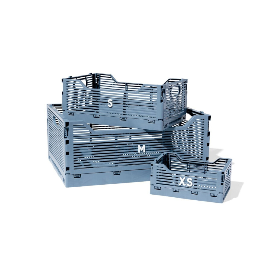 HEMA HEMA Klapkrat Letterbord Recycled Donkerblauw (donkerblauw) afbeelding 1