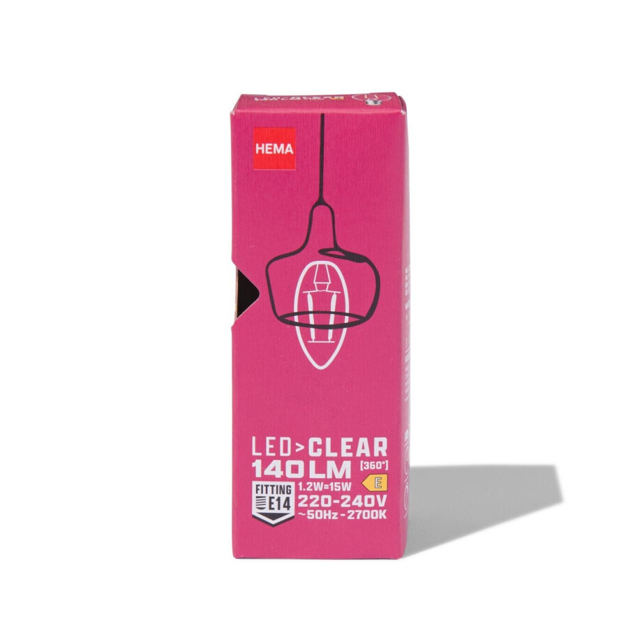 HEMA HEMA Led Kaars Clear E14 1.2W 140lm HEMA HEMA Led Kaars Clear E14 1.2W 140lm afbeelding
