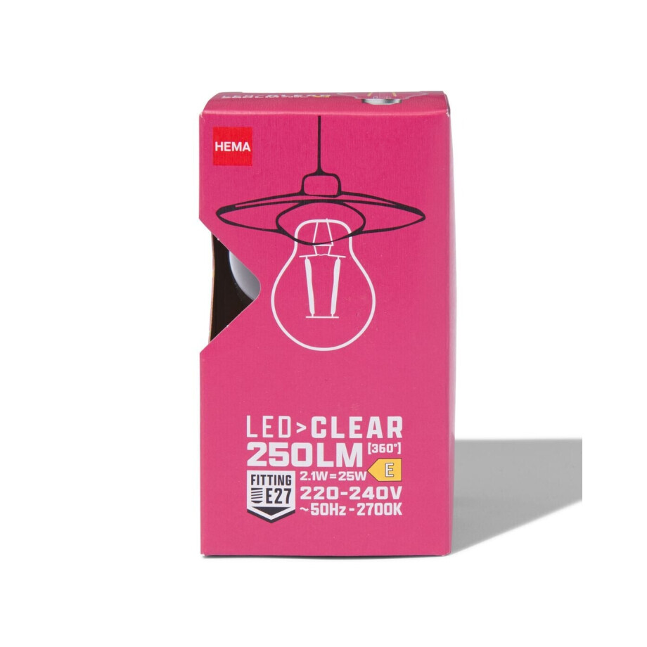 HEMA HEMA Ledlamp Peer Clear E27 1.5W 250lm afbeelding 