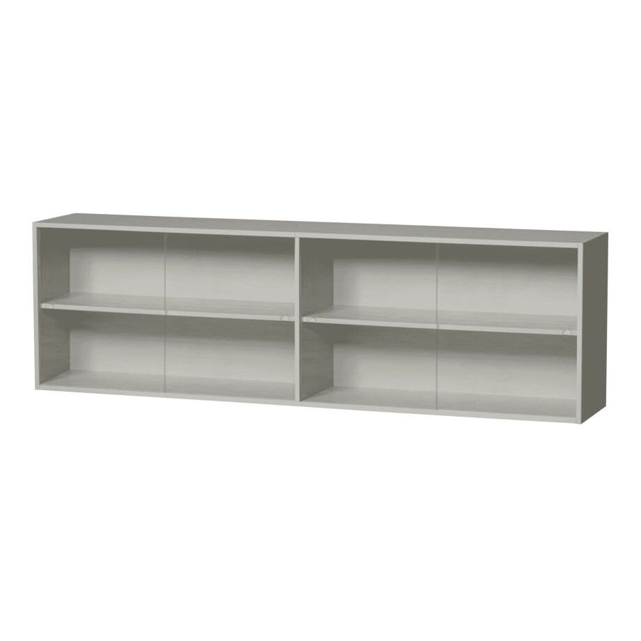 WOOOD Opzetkast 'Klink' t.b.v. TV-meubel Klink, Grenen, 200cm afbeelding 