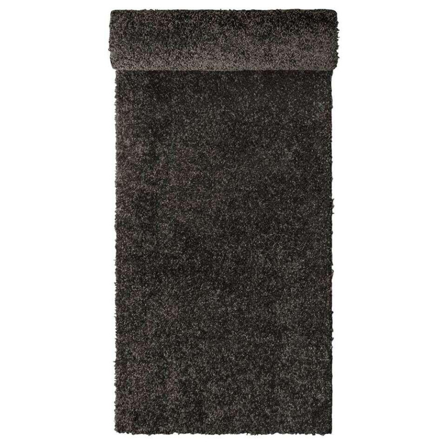 Leen Bakker - Tapijt Sunshine - Antraciet - Polypropyleen - Zwart - B400 Cm afbeelding 1
