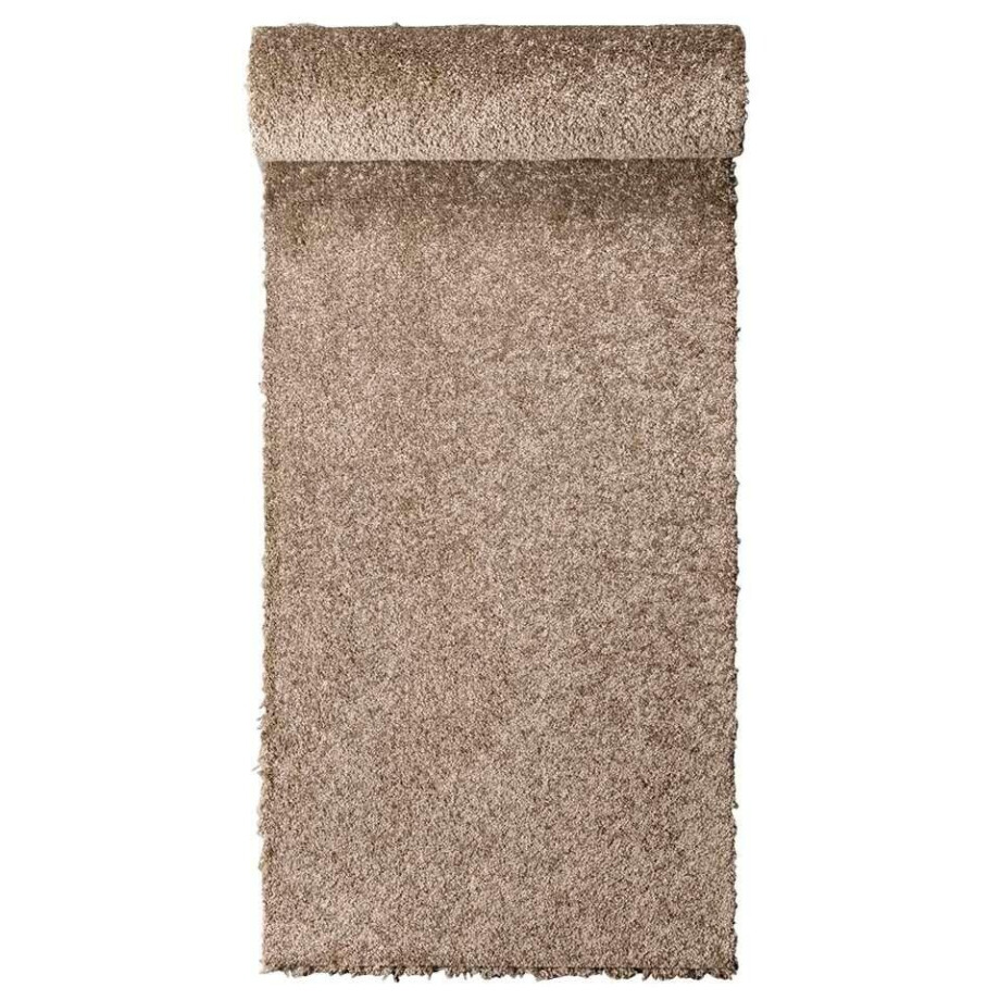 Leen Bakker - Tapijt Sunshine - Polypropyleen - Taupe - B400 Cm afbeelding 1
