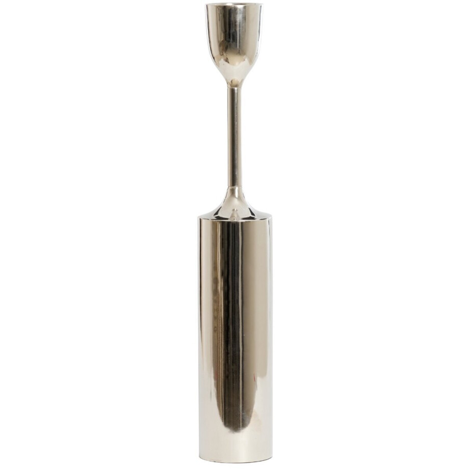 Light & Living Kandelaar Velez - Glanzend Zilver - Ø13x77cm - Modern - Metaal afbeelding 1