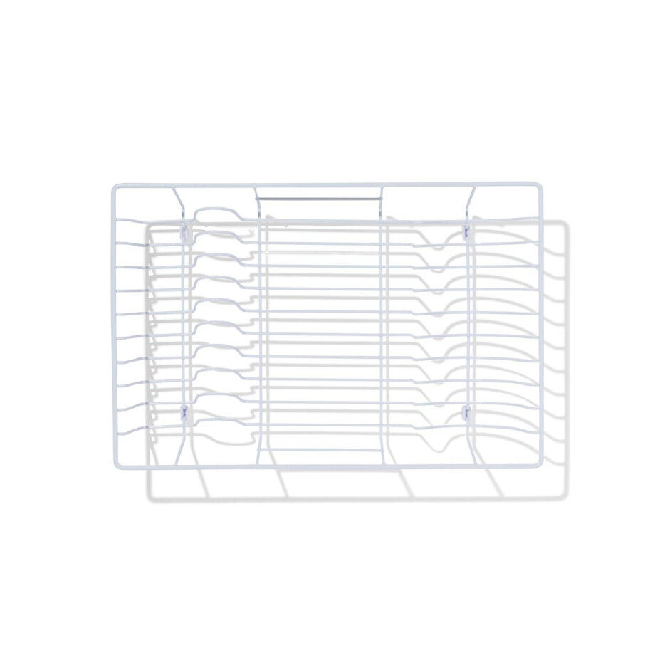 HEMA HEMA Afdruiprek 30x45x10.5cm Metaal Wit HEMA HEMA Afdruiprek 30x45x10.5cm Metaal Wit afbeelding