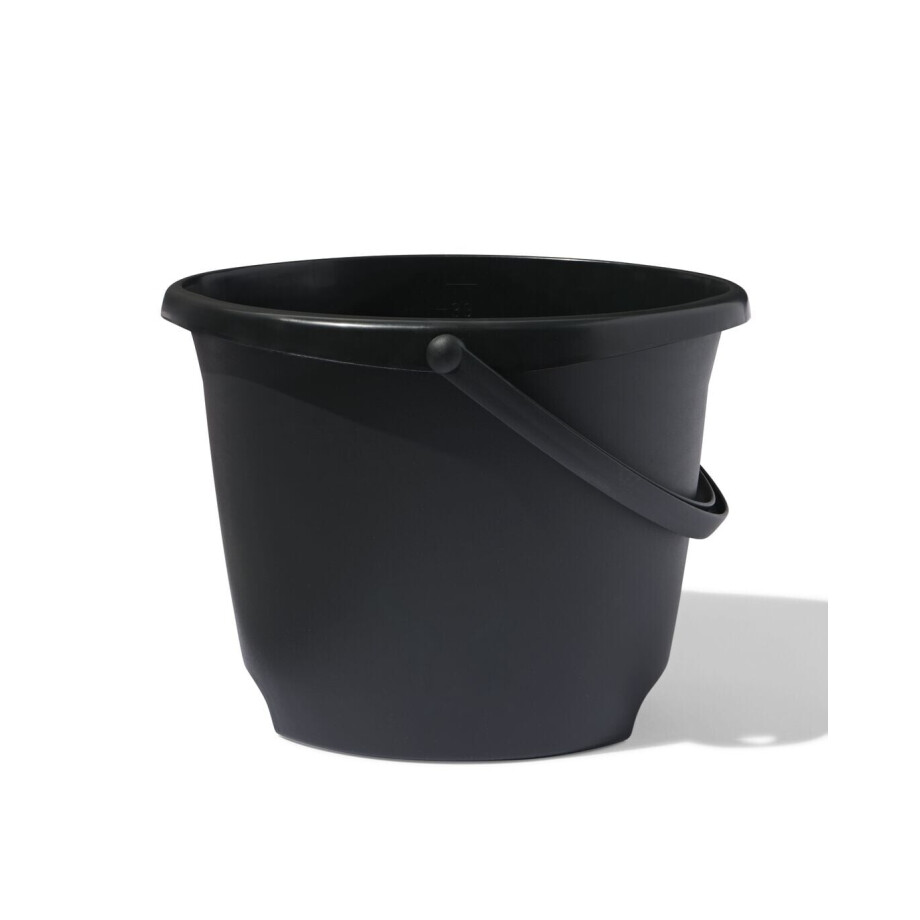 HEMA HEMA Emmer 13L Kunststof Zwart HEMA HEMA Emmer 13L Kunststof Zwart afbeelding