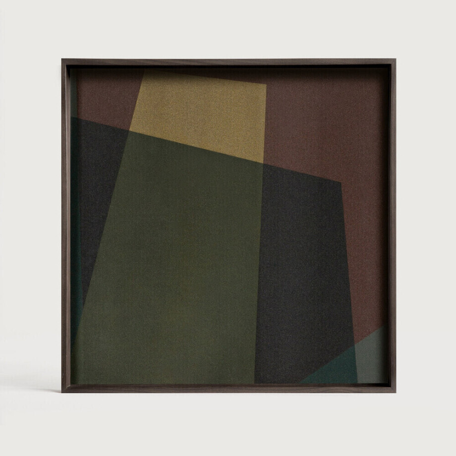 Ethnicraft Vierkant Dienblad 'Composed Angles' 38 x 38cm, kleur Slate Ethnicraft Vierkant Dienblad 'Composed Angles' 38 x 38cm, kleur Slate afbeelding 1