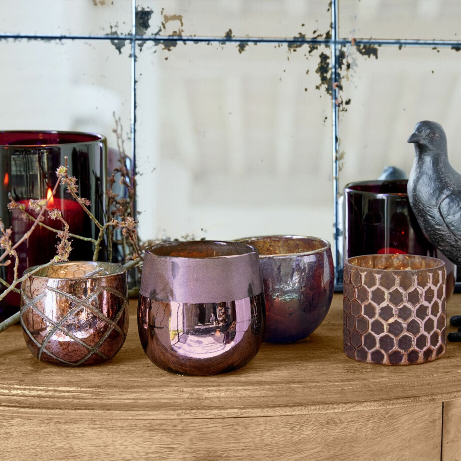 Windlicht set van 4 Marine afbeelding 