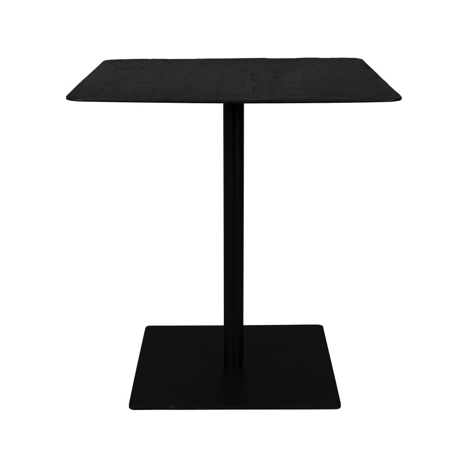 Dutchbone Vierkante Bistrotafel 'Braza' 70 x 70cm, kleur Zwart Dutchbone Vierkante Bistrotafel 'Braza' 70 x 70cm, kleur Zwart afbeelding 1