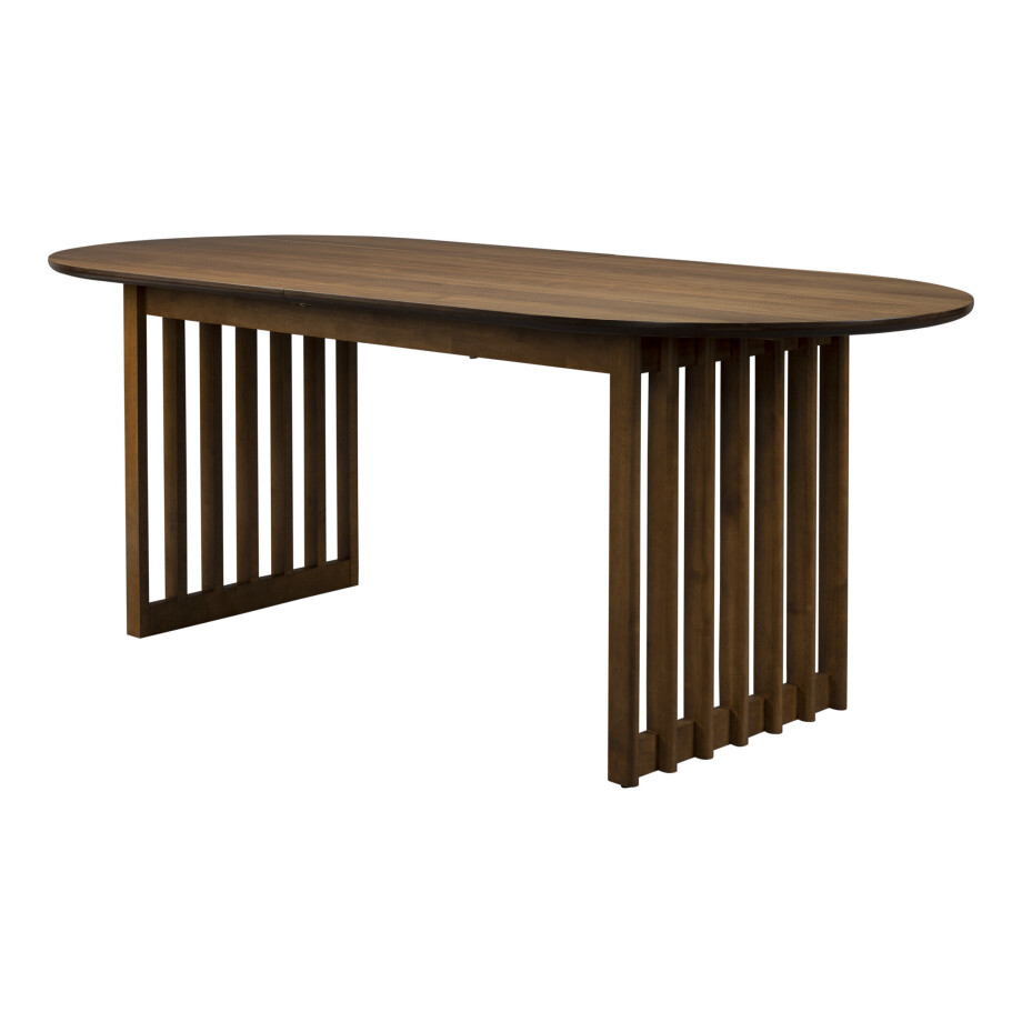 Dutchbone Uitschuifbare Eettafel 'Barlet' Walnoot, 200/240 x 90cm Dutchbone Uitschuifbare Eettafel 'Barlet' Walnoot, 200/240 x 90cm afbeelding