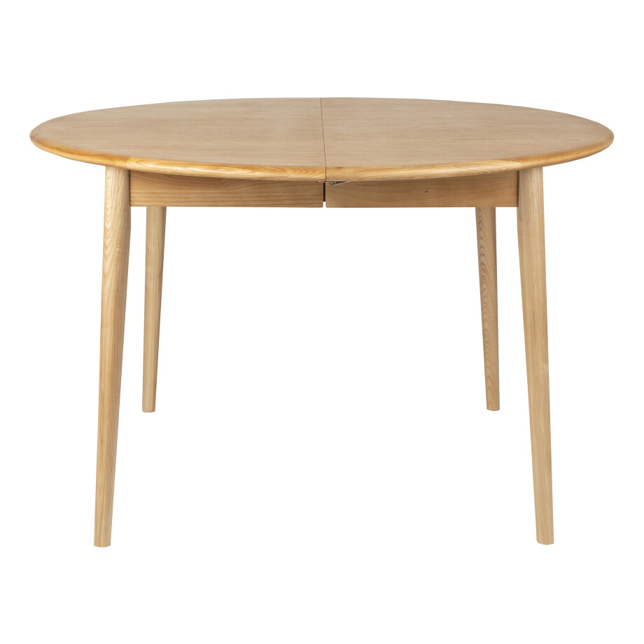 Zuiver Uitschuifbare Ronde Eettafel 'Twist' Eiken, 120-160 x 120cm afbeelding 1