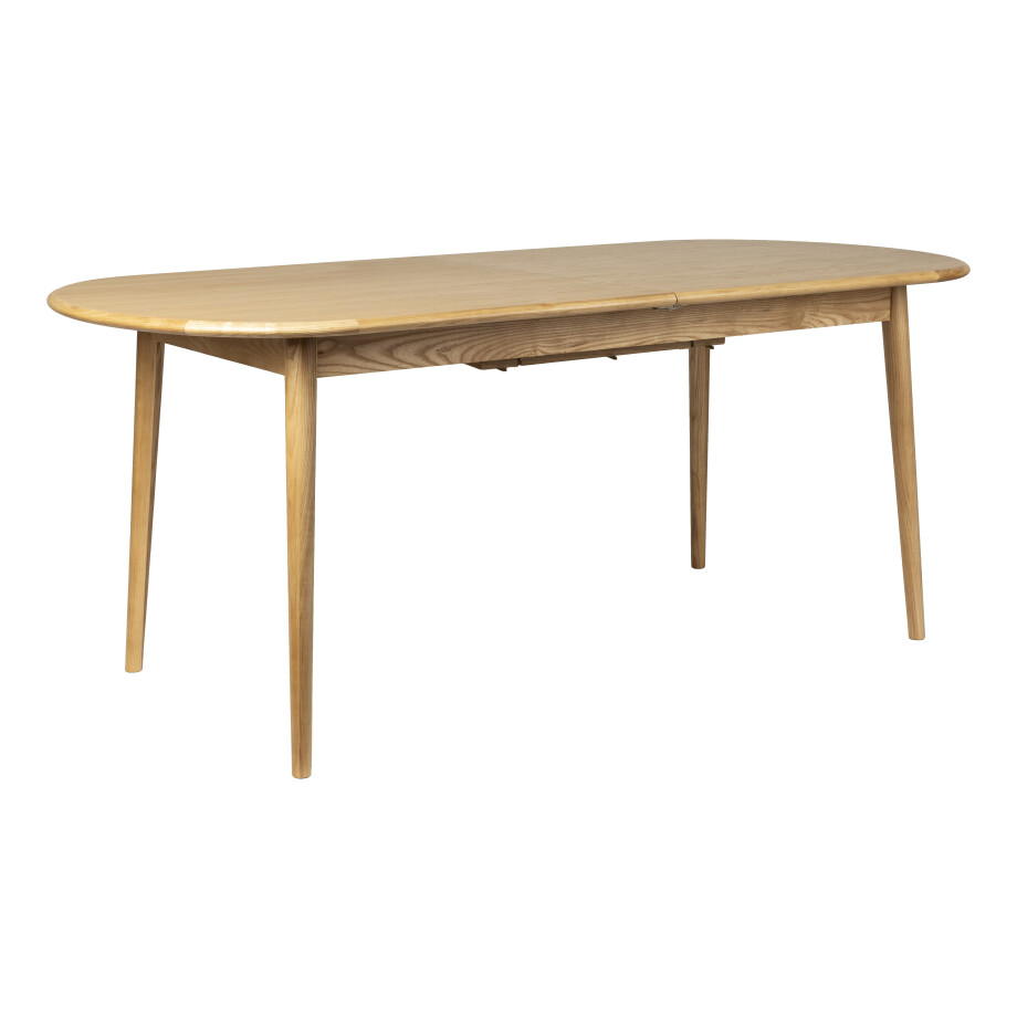 Zuiver Uitschuifbare Ovale Eettafel 'Twist' Eiken, 185-240 x 90cm Zuiver Uitschuifbare Ovale Eettafel 'Twist' Eiken, 185-240 x 90cm afbeelding 1