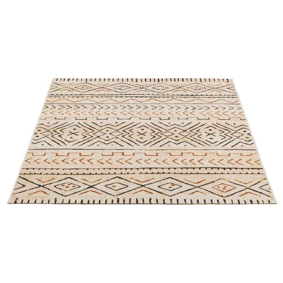 2e Halve Prijs Leen Bakker - Vloerkleed Star - 160x230 Cm - Polypropyleen - Beige afbeelding 1
