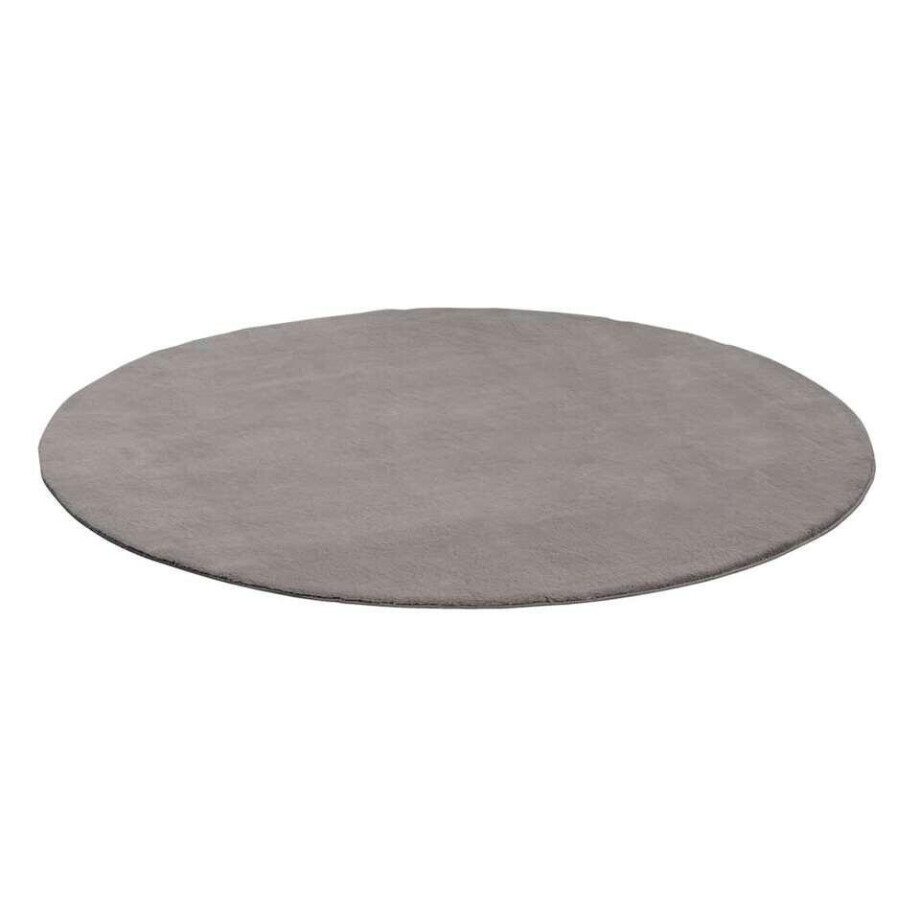 Leen Bakker - Vloerkleed Lilly - Ø160 Cm - Polyester - Grijs afbeelding 1