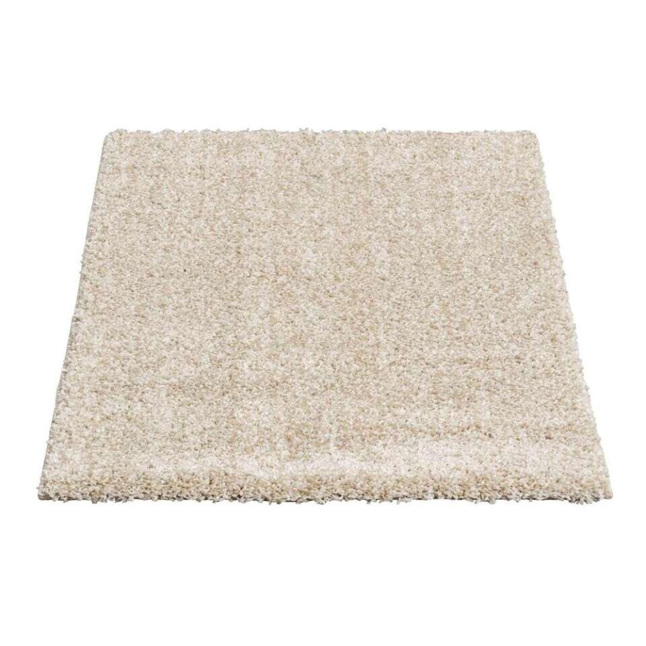 Leen Bakker - Vloerkleed Domino - Crème - 80x150 Cm - Polypropyleen - Beige#Crème afbeelding 1