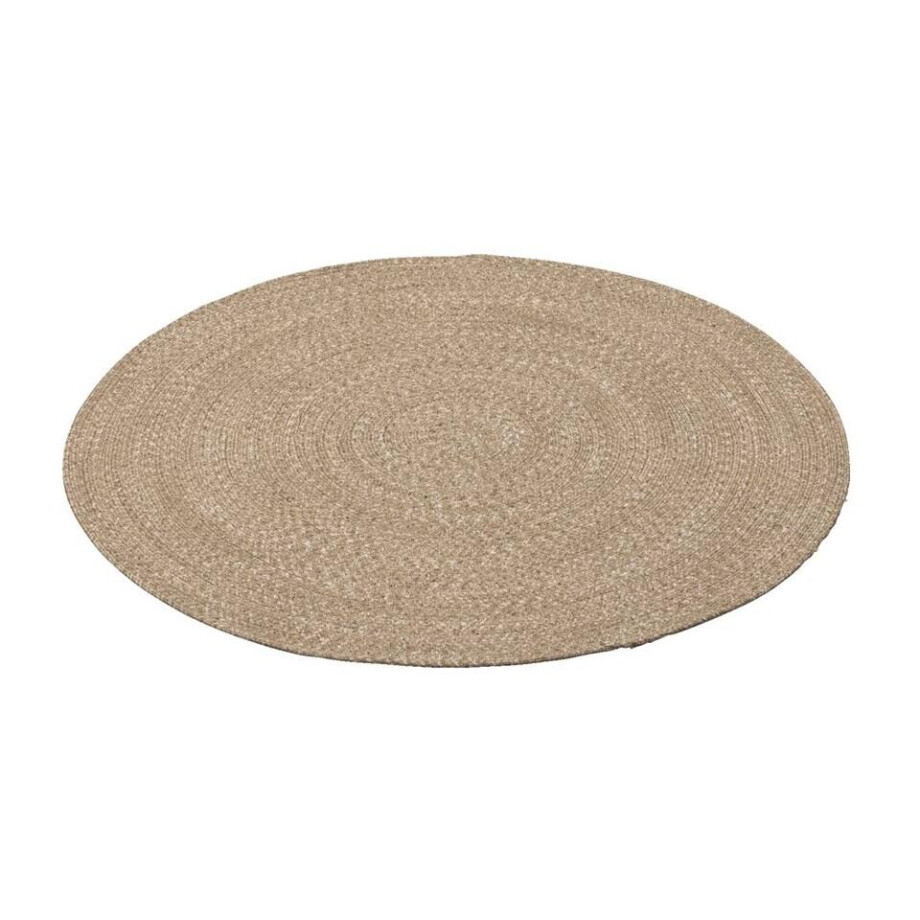 Leen Bakker - Vloerkleed Fairford - Naturel - Ø100 Cm - Polyester - Bruin afbeelding 1