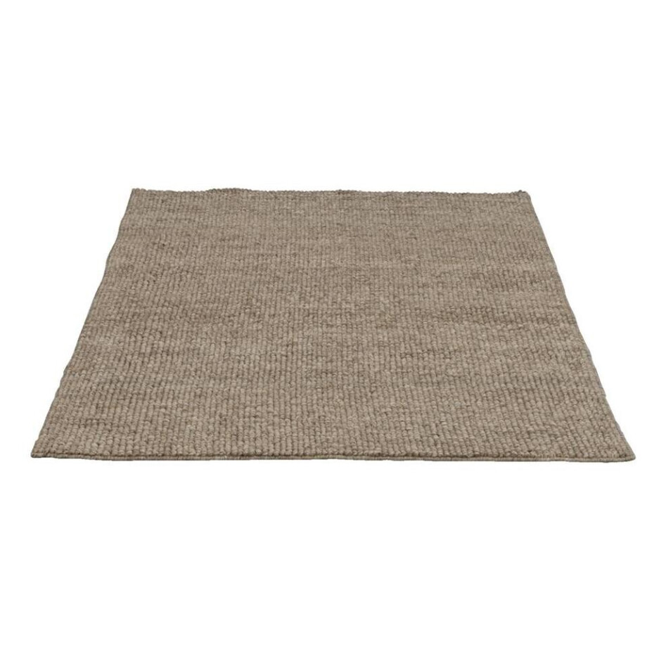 Leen Bakker - Vloerkleed Burley - Lichtbruin - 190x280 Cm - Katoen/Wol - Bruin#Bruin afbeelding 1