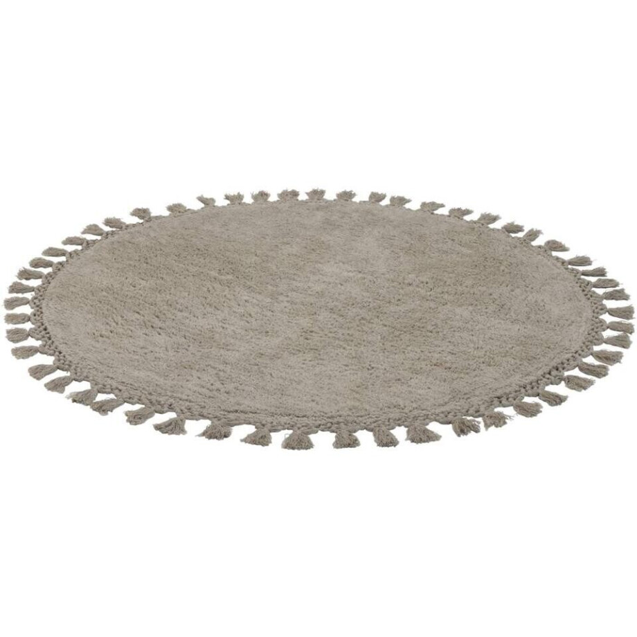 Leen Bakker - Vloerkleed Raya - Ø100 Cm - Katoen - Beige afbeelding 1