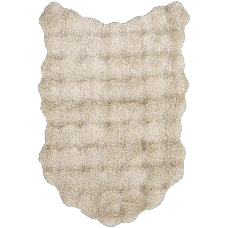 Leen Bakker - Vloerkleed Polar - 60x90 Cm - Polyester - Taupe Leen Bakker - Vloerkleed Polar - 60x90 Cm - Polyester - Taupe afbeelding 1