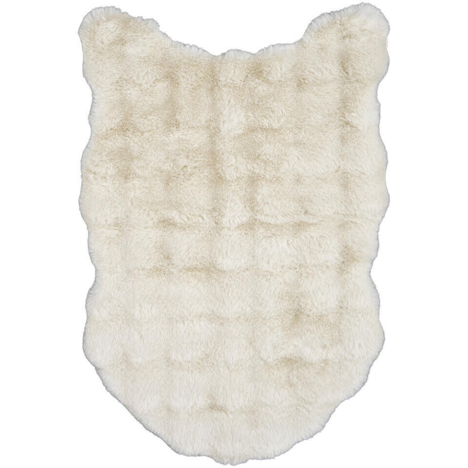 Leen Bakker - Vloerkleed Polar - 60x90 Cm - Polyester - Crème Leen Bakker - Vloerkleed Polar - 60x90 Cm - Polyester - Crème afbeelding 1