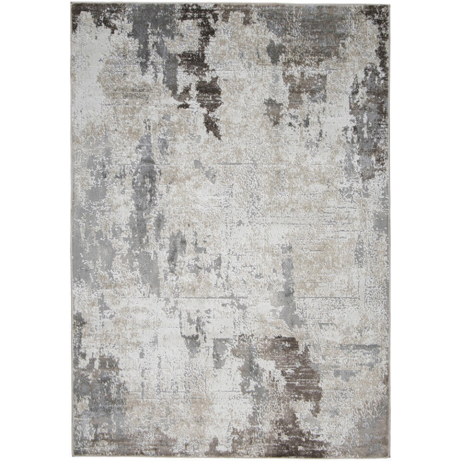 Leen Bakker - Vloerkleed Luco Beige/taupe - 160x230 Cm - Polypropyleen/Polyester - Beige#Taupe afbeelding 1