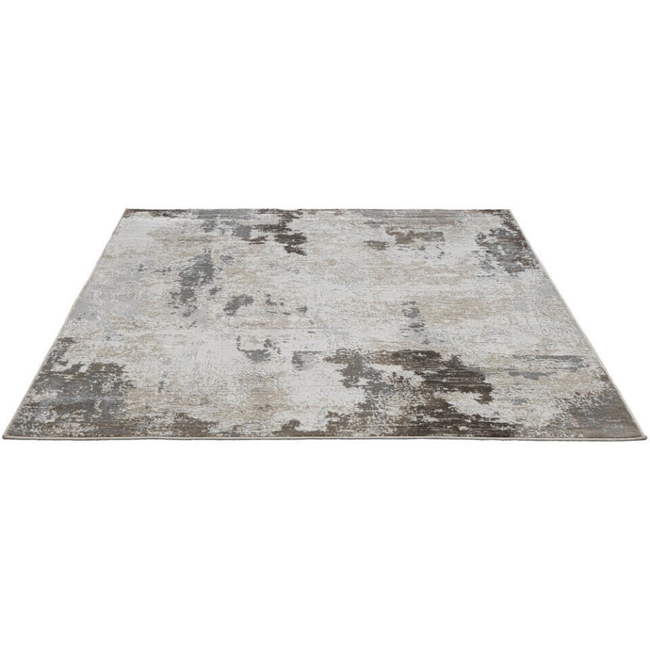 Leen Bakker - Vloerkleed Luco Beige/taupe - 200x240 Cm - Polypropyleen/Polyester - Taupe#Beige afbeelding 1