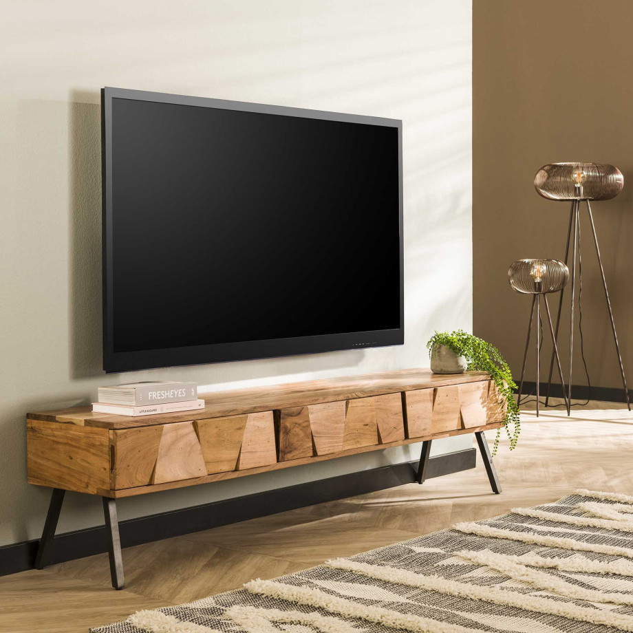 LifestyleFurn TV-meubel 'Eryka' Acaciahout, 180cm afbeelding 1