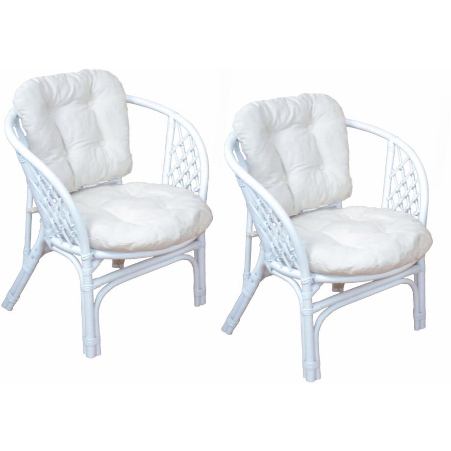 Home affaire Rotanstoel Rotanfauteuil (set, 2 stuks) afbeelding 1