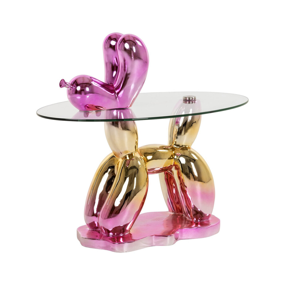 Richmond Bijzettafel 'Usha' Glas, 67 x 49cm Richmond Bijzettafel 'Usha' Glas, 67 x 49cm afbeelding 1