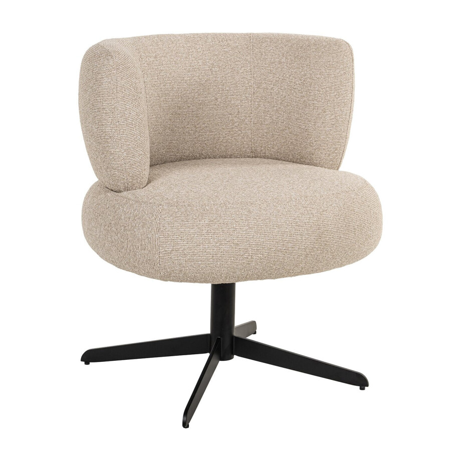 Richmond Draaibare Eetkamerstoel 'Alexis' kleur Biscotti afbeelding 1