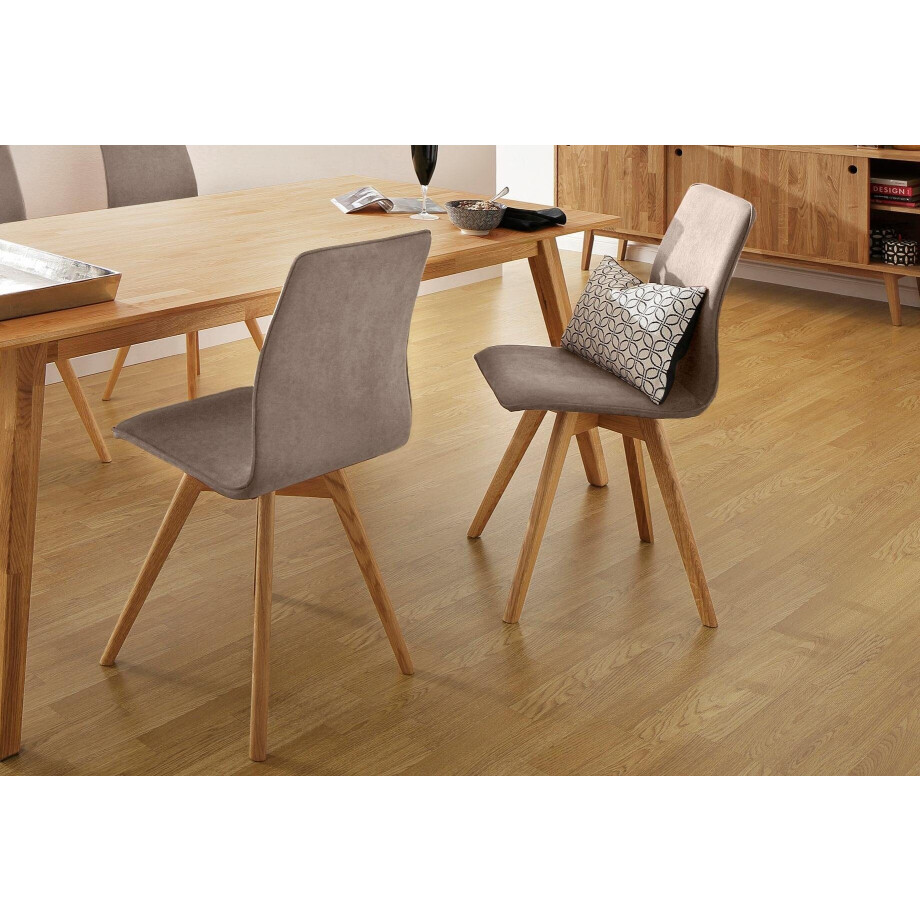 andas Eetkamerstoel Rania Eiken, set van 2/4/6, keukenstoel (set) afbeelding 1