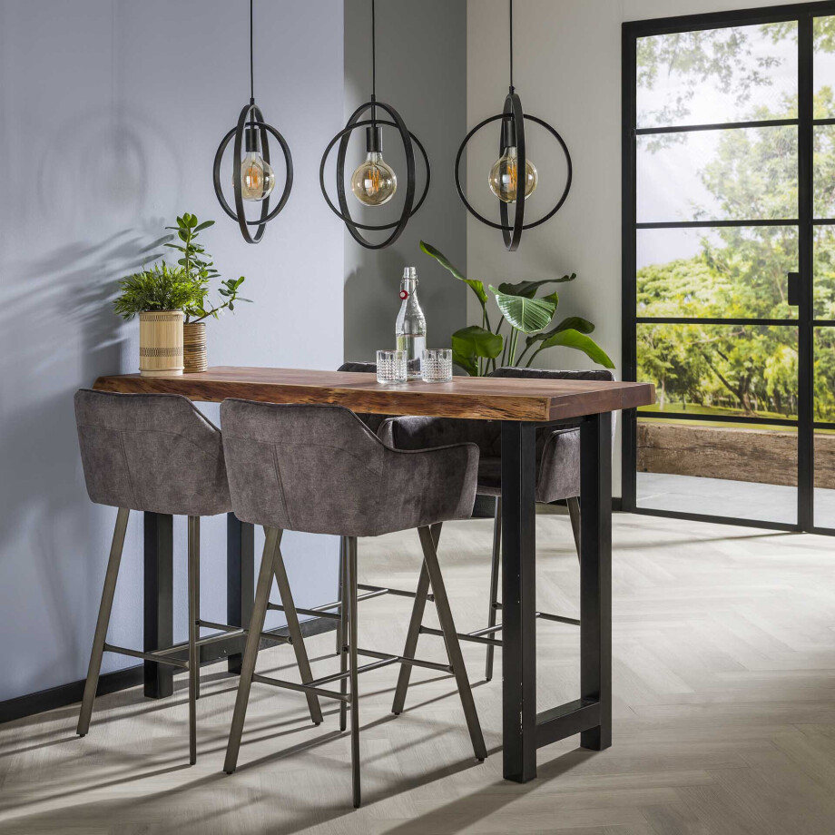 Bartafel 'Miles' Acacia Boomstam, 150 x 50cm Bartafel 'Miles' Acacia Boomstam, 150 x 50cm afbeelding 1