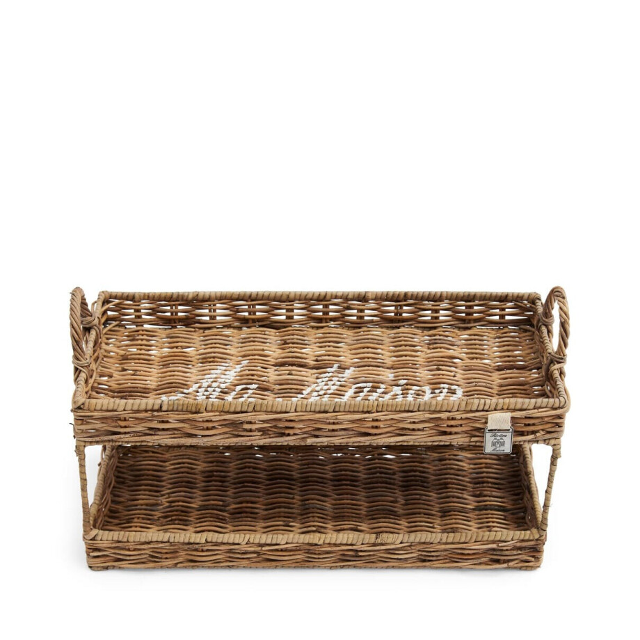 Rivièra Maison Dienblad 'Ma Maison' Dubbel, Pitriet, kleur Bruin Rivièra Maison Dienblad 'Ma Maison' Dubbel, Pitriet, kleur Bruin afbeelding 1