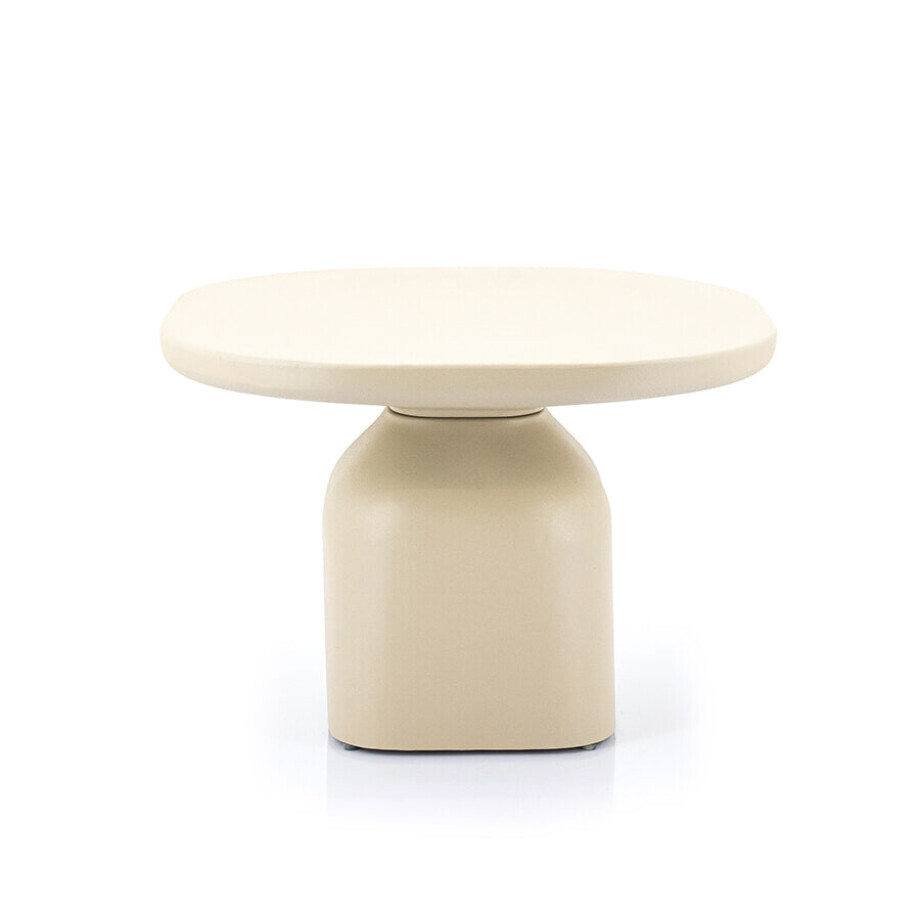By-Boo Salontafel 'Squand' ø60cm, kleur Beige afbeelding 1