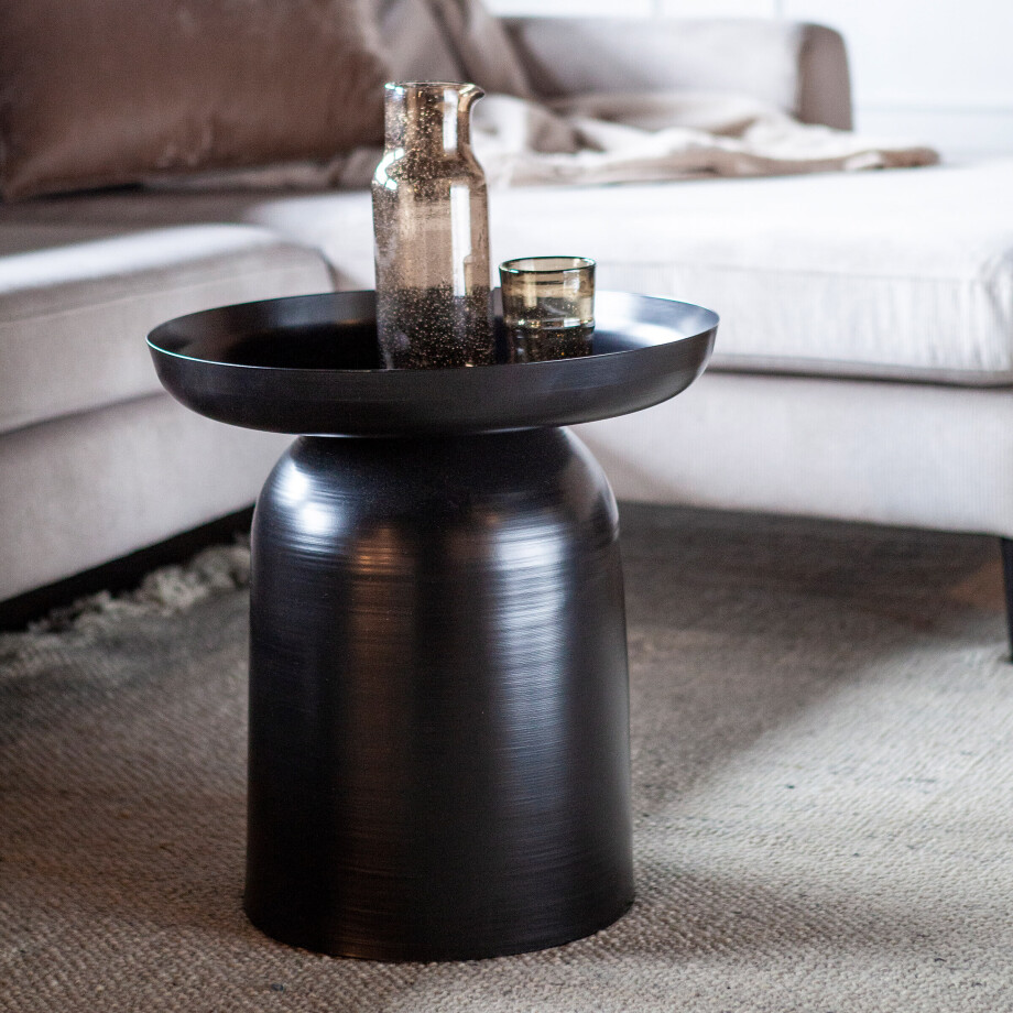 By-Boo Bijzettafel 'Bodie' 45cm, kleur Zwart afbeelding 1