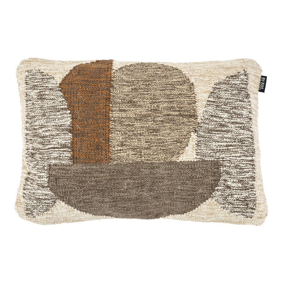 By-Boo Kussen 'Art' 40 x 60cm, kleur Bruin By-Boo Kussen 'Art' 40 x 60cm, kleur Bruin afbeelding