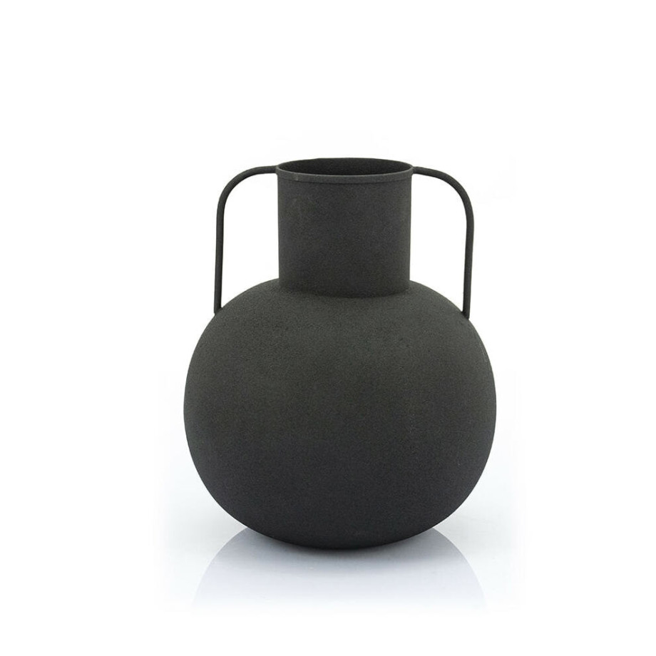 By-Boo Vaas 'Bell' 30cm, kleur Zwart afbeelding 1