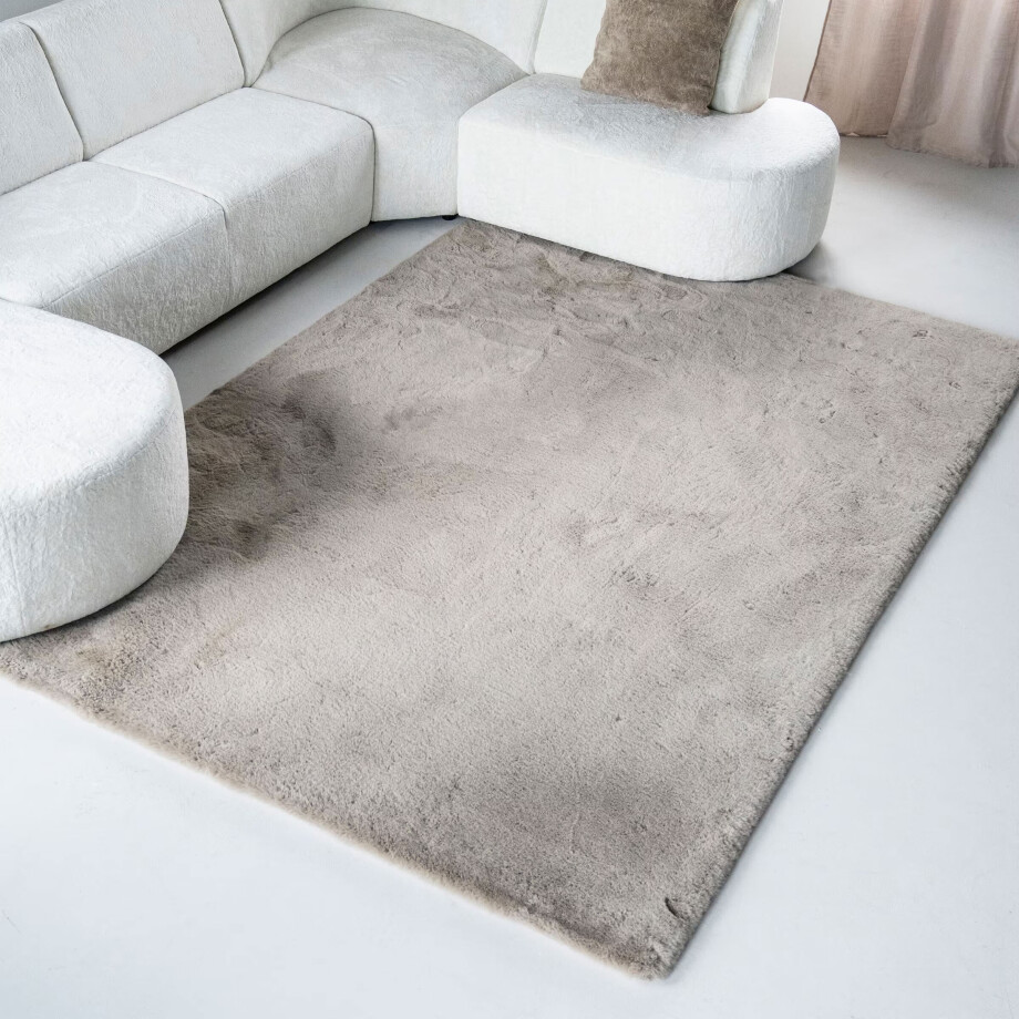 By-Boo Vloerkleed 'Zena' 200 x 290cm, kleur Grijs afbeelding 1