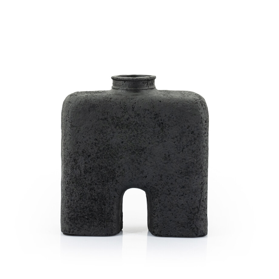 By-Boo Vaas 'Arc' 32cm, kleur Zwart By-Boo Vaas 'Arc' 32cm, kleur Zwart afbeelding 1