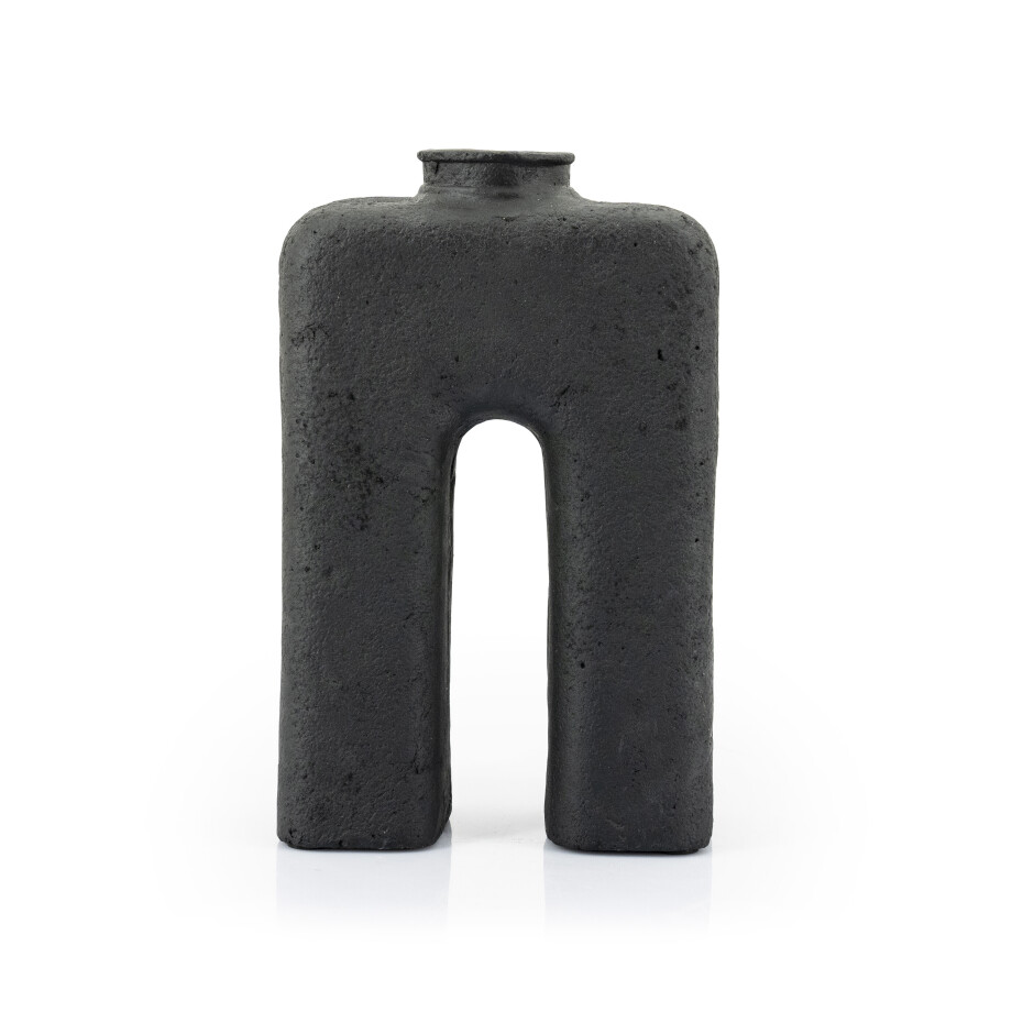By-Boo Vaas 'Arc' 38cm, kleur Zwart By-Boo Vaas 'Arc' 38cm, kleur Zwart afbeelding 1