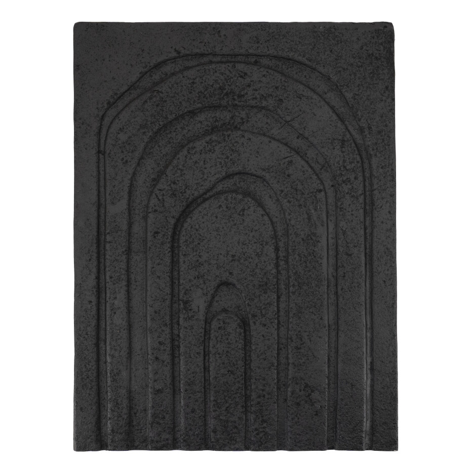 By-Boo Wanddecoratie 'Echo' 80 x 60cm, kleur Zwart By-Boo Wanddecoratie 'Echo' 80 x 60cm, kleur Zwart afbeelding 1