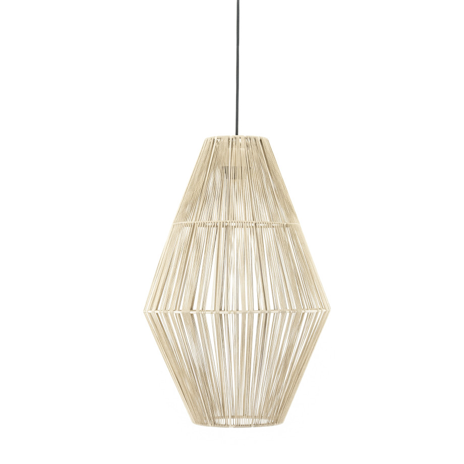 By-Boo Hanglamp 'Aya' 34cm, kleur Naturel afbeelding 1