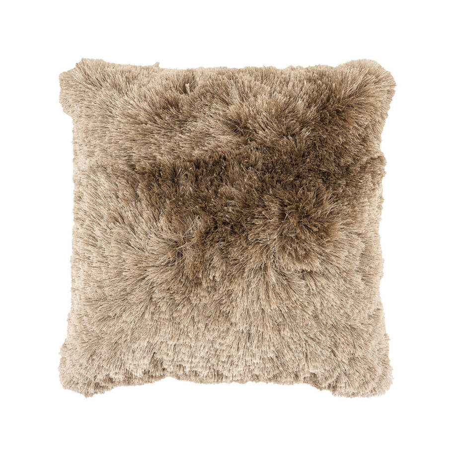 By-Boo Kussen 'Fuse' 50 x 50cm, kleur Bruin afbeelding 1
