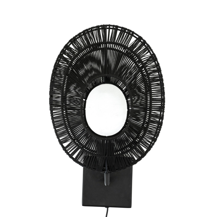 By-Boo Wandlamp 'Ovo' kleur Zwart afbeelding 1