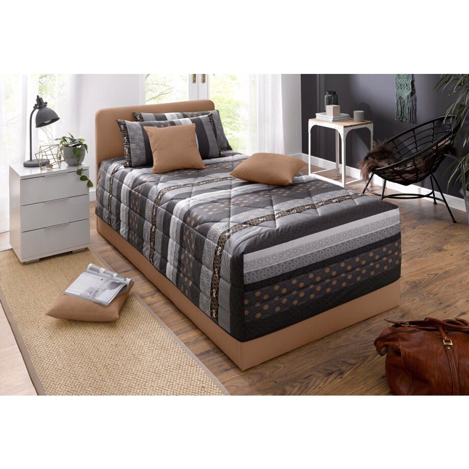 Westfalia Polsterbetten Gestoffeerd bed "Davos", OTTO's keuze! Topseller met bedkist bij uitvoering met matras afbeelding 1