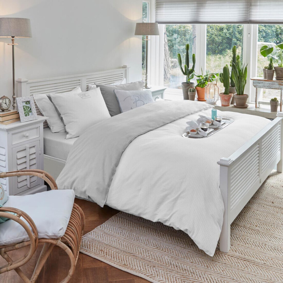 Rivièra Maison Bed 'New Orleans' 180 x 200cm, kleur Wit afbeelding 1