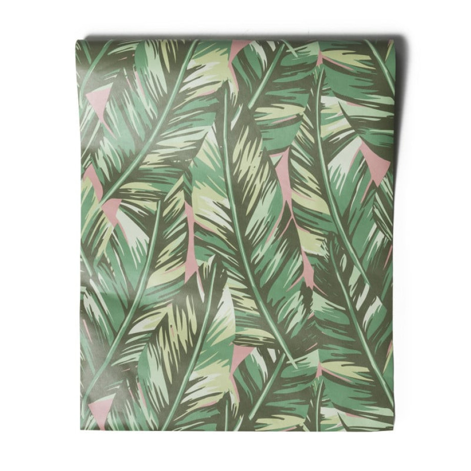 Behang tropische bladeren - groen afbeelding 